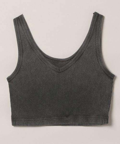 タンクトップ　見本 JEANASIS（ジーナシス）の「サスティナブル2WAYリブクロップド