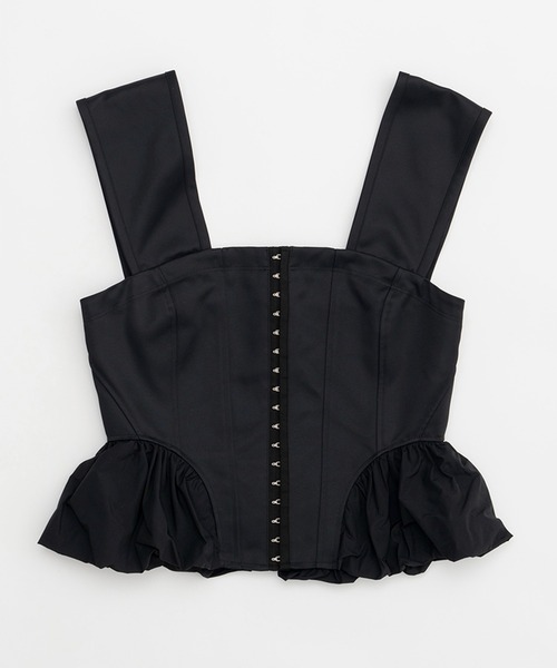 PRANK PROJECT（プランクプロジェクト）の「メモリーサテンコルセット / Memory Satin Corset（ベスト・レディース・ベージュ/ホワイト/ブラック・FREE）」の15枚目の写真