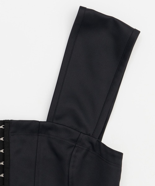 PRANK PROJECT（プランクプロジェクト）の「メモリーサテンコルセット / Memory Satin Corset（ベスト・レディース・ベージュ/ホワイト/ブラック・FREE）」の17枚目の写真
