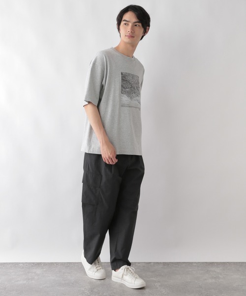 GLOBAL WORK(グローバルワーク)の「ヘビロッTEE COOLプリント/半袖/986792(Tシャツ/カットソー・メンズ・チャコールグレー/ブラック/サックスブルー/ホワイト系その他/ダークネイビー/ホワイト系その他2/ホワイト系その他3/グレー系その他3/グレー系その他4・SMALL/MEDIUM/LARGE/X-LARGE)」の20枚目の写真