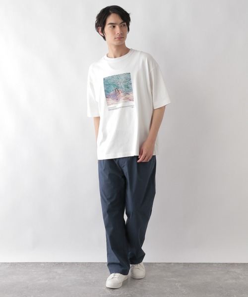 GLOBAL WORK(グローバルワーク)の「ヘビロッTEE COOLプリント/半袖/986792(Tシャツ/カットソー・メンズ・チャコールグレー/ブラック/サックスブルー/ホワイト系その他/ダークネイビー/ホワイト系その他2/ホワイト系その他3/グレー系その他3/グレー系その他4・SMALL/MEDIUM/LARGE/X-LARGE)」の14枚目の写真