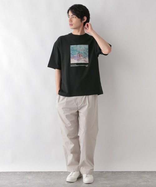 GLOBAL WORK(グローバルワーク)の「ヘビロッTEE COOLプリント/半袖/986792(Tシャツ/カットソー・メンズ・チャコールグレー/ブラック/サックスブルー/ホワイト系その他/ダークネイビー/ホワイト系その他2/ホワイト系その他3/グレー系その他3/グレー系その他4・SMALL/MEDIUM/LARGE/X-LARGE)」の16枚目の写真