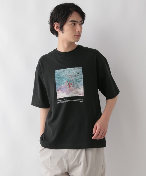 GLOBAL WORK(グローバルワーク)の「ヘビロッTEE COOLプリント/半袖/986792(Tシャツ/カットソー・メンズ・チャコールグレー/ブラック/サックスブルー/ホワイト系その他/ダークネイビー/ホワイト系その他2/ホワイト系その他3/グレー系その他3/グレー系その他4・SMALL/MEDIUM/LARGE/X-LARGE)」の17枚目の写真