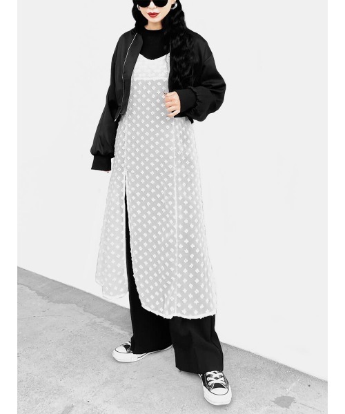 LVEU.（ラブユ.）の「【LVEU.】ボリュームショートMA-1(Ai select)  / アウター ブルゾン MA-1 ショート クロップド 羽織り ワーク ミリタリー ブラック（MA-1・レディース・ブラック・FREE）」の8枚目の写真