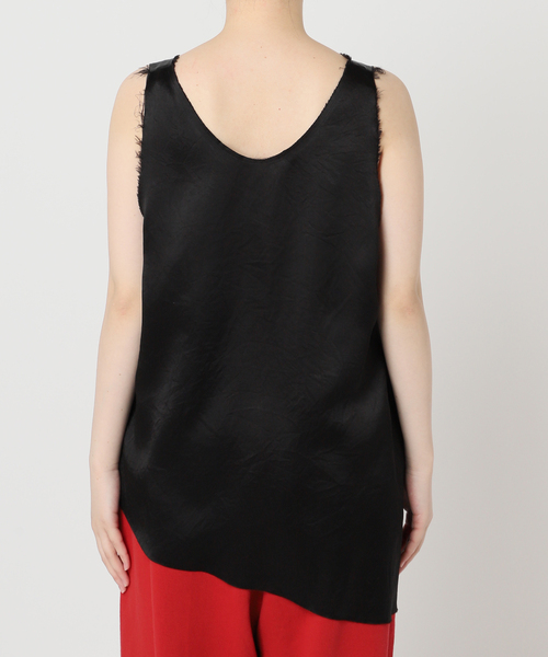シティショップ CITYSHOP 24SS ノースリーブカットソー ASYMMETRY ACETATE TOP アシンメトリーアセテートトップ 240 CITYSHOP（シティーショップ）の「ASYMMETRY ACETATE TOP