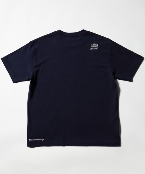 Manhattan Portage（マンハッタンポーテージ）の「《再入荷》S/S Print T-Shirt（Tシャツ/カットソー・メンズ・ホワイト×ブルー/ブラック/ホワイト×ブラック/ライトグレー/ネイビー/ピンク・LARGE/MEDIUM/SMALL/X-LARGE）」の13枚目の写真