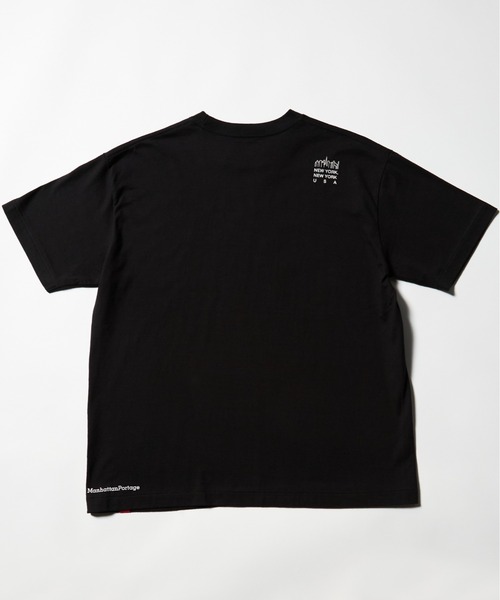 Manhattan Portage（マンハッタンポーテージ）の「《再入荷》S/S Print T-Shirt（Tシャツ/カットソー・メンズ・ホワイト×ブルー/ブラック/ホワイト×ブラック/ライトグレー/ネイビー/ピンク・LARGE/MEDIUM/SMALL/X-LARGE）」の17枚目の写真