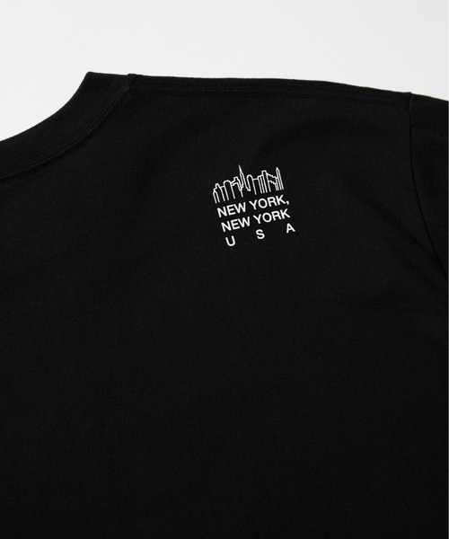 Manhattan Portage（マンハッタンポーテージ）の「《再入荷》S/S Print T-Shirt（Tシャツ/カットソー・メンズ・ホワイト×ブルー/ブラック/ホワイト×ブラック/ライトグレー/ネイビー/ピンク・LARGE/MEDIUM/SMALL/X-LARGE）」の9枚目の写真