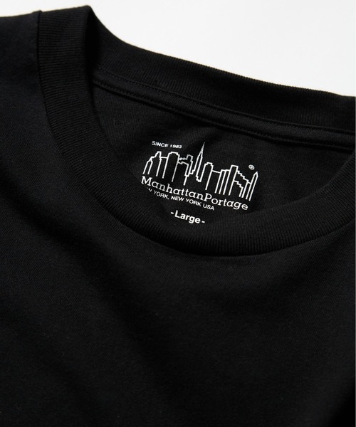 Manhattan Portage（マンハッタンポーテージ）の「《再入荷》S/S Print T-Shirt（Tシャツ/カットソー・メンズ・ホワイト×ブルー/ブラック/ホワイト×ブラック/ライトグレー/ネイビー/ピンク・LARGE/MEDIUM/SMALL/X-LARGE）」の7枚目の写真