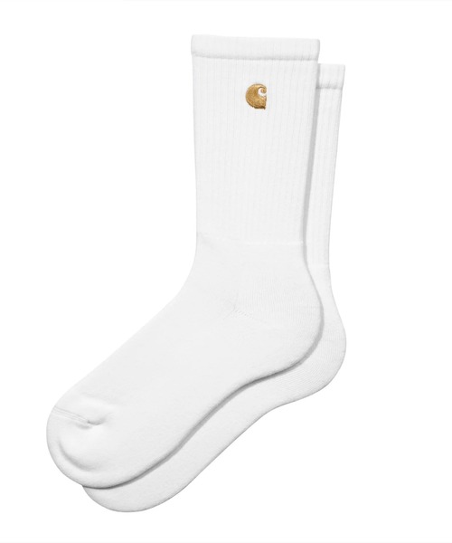 Carhartt WIP(カーハートダブリューアイピー)の「Carhartt WIP/カーハート ダブリューアイピー ソックス CHASE SOCKS I029421(ソックス/靴下・メンズ・ブラック/ホワイト・FREE)」の1枚目の写真
