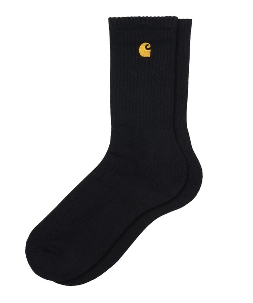 Carhartt WIP(カーハートダブリューアイピー)の「Carhartt WIP/カーハート ダブリューアイピー ソックス CHASE SOCKS I029421(ソックス/靴下・メンズ・ブラック/ホワイト・FREE)」の2枚目の写真