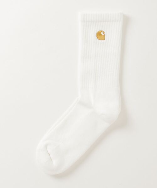 Carhartt WIP(カーハートダブリューアイピー)の「Carhartt WIP/カーハート ダブリューアイピー ソックス CHASE SOCKS I029421(ソックス/靴下・メンズ・ブラック/ホワイト・FREE)」の4枚目の写真