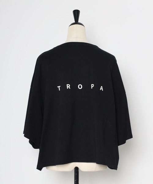 Bonjour Sagan(ボンジュールサガン)の「TROPAバックロゴハーフスリーブTシャツ(Tシャツ/カットソー・レディース・サックスブルー/アイボリー/ブラック/ライトグレー・FREE)」の5枚目の写真
