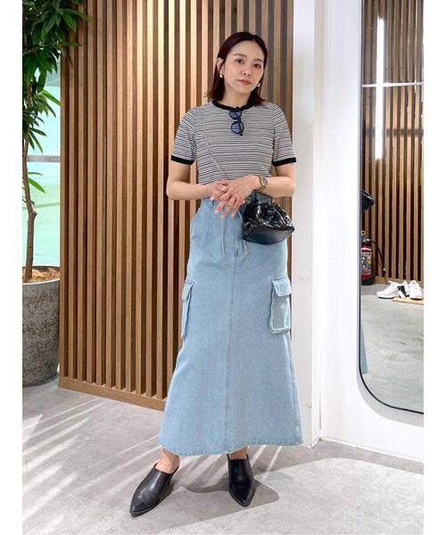 FREE'S MART（フリーズマート）の「◆ランダムボーダーカットソー（Tシャツ/カットソー・レディース・グリーン系その他5/ブラック系その他/イエロー系その他・FREE）」の8枚目の写真