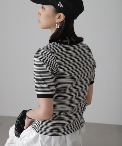 FREE'S MART（フリーズマート）の「◆ランダムボーダーカットソー（Tシャツ/カットソー・レディース・グリーン系その他5/ブラック系その他/イエロー系その他・FREE）」の11枚目の写真