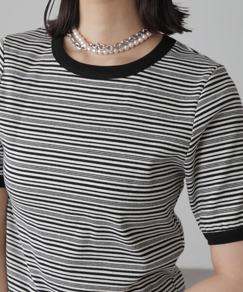 FREE'S MART（フリーズマート）の「◆ランダムボーダーカットソー（Tシャツ/カットソー・レディース・グリーン系その他5/ブラック系その他/イエロー系その他・FREE）」の16枚目の写真