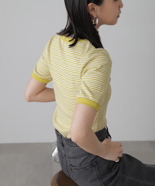 FREE'S MART（フリーズマート）の「◆ランダムボーダーカットソー（Tシャツ/カットソー・レディース・グリーン系その他5/ブラック系その他/イエロー系その他・FREE）」の22枚目の写真