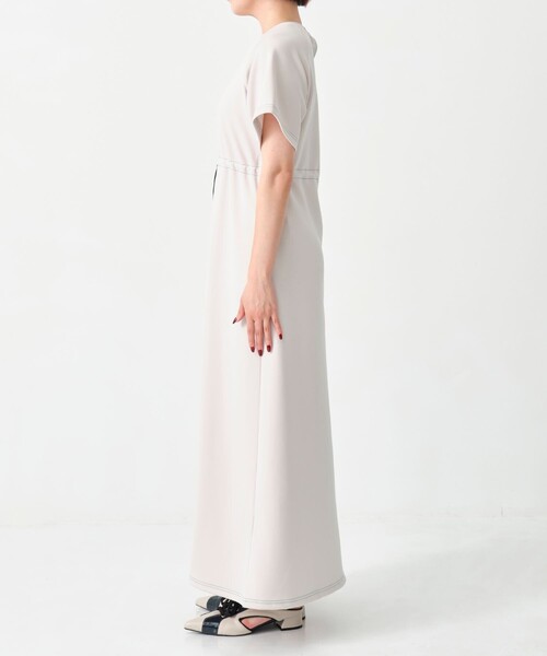 CITY TOKYO（シティトウキョウ）の「＜手洗い可能＞＜UVカット＞＜伸縮性・接触冷感＞アクアスーティングドロストリラックスワンピース（ワンピース・レディース・ブラック/ライトグレー/サックスブルー・1/2）」の21枚目の写真