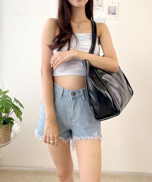 VIVID LADY(ビビッドレディー)の「使い勝手の良いシンプルなトートバック(トートバッグ・レディース・ブラック/アイボリー/グリーン/ブラウン・FREE)」の14枚目の写真