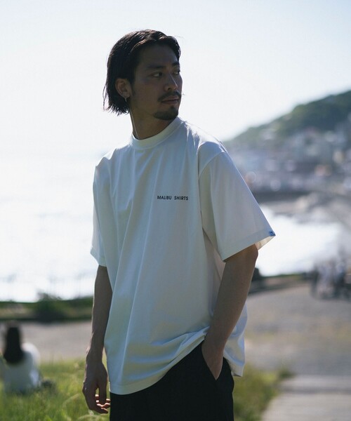 MALIBU SHIRTS(マリブシャツ)の「MALIBU SHIRTS x B:MING by BEAMS / 別注 スリーブタグTシャツ(Tシャツ/カットソー・メンズ・ホワイト/ネイビー/ブラック・S/M/L/XL)」の10枚目の写真