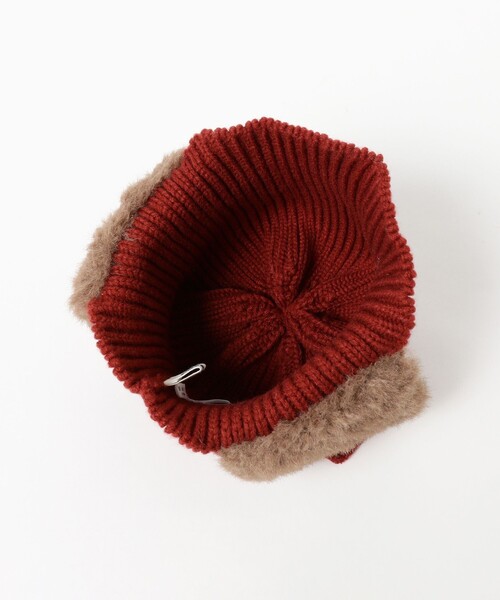 Casselini（キャセリーニ）の「Casselini / 別注 イヤービーニー（ニットキャップ/ビーニー・キッズ・レッド/ネイビー・ONE SIZE）」の6枚目の写真