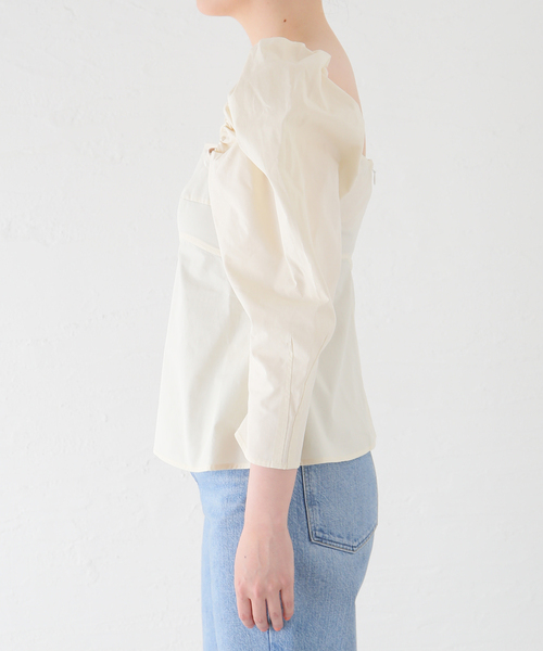 REJINA PYO（レジーナピョウ）の「【REJINA PYO /レジーナ・ピョウ】Anita Blouse（シャツ/ブラウス・レディース・ホワイト×ホワイト・SMALL）」の5枚目の写真