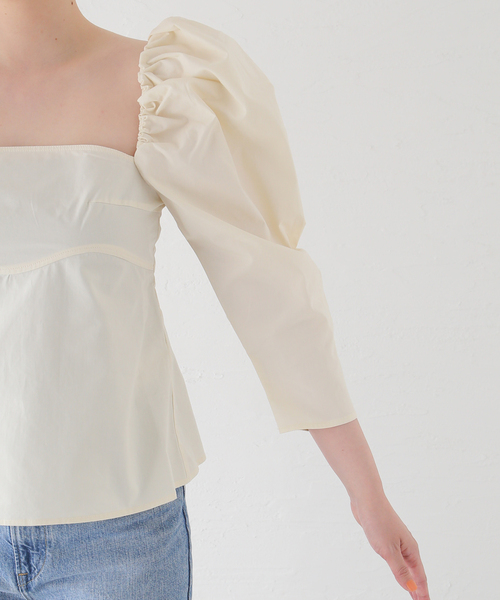 REJINA PYO（レジーナピョウ）の「【REJINA PYO /レジーナ・ピョウ】Anita Blouse（シャツ/ブラウス・レディース・ホワイト×ホワイト・SMALL）」の9枚目の写真