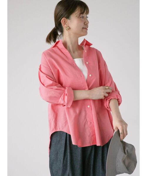 Lugnoncure（ルノンキュール）の「リネンブレンドシャツ（シャツ/ブラウス・レディース・ホワイト/ピンク/オフホワイト/サックスブルー/ブラック・F）」の14枚目の写真