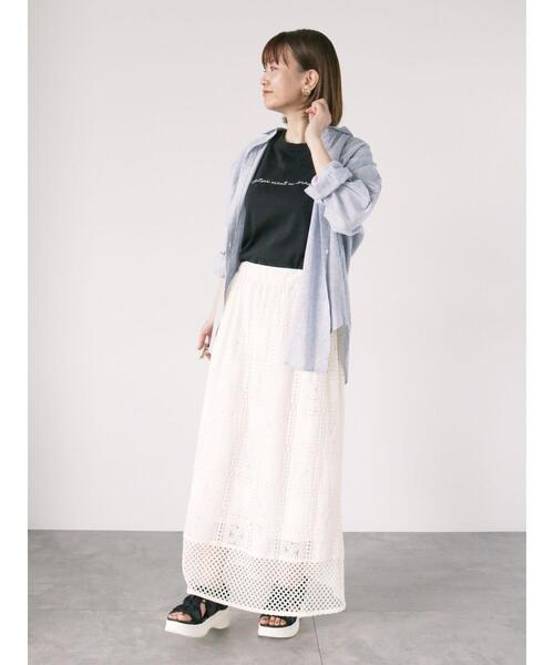 Lugnoncure（ルノンキュール）の「リネンブレンドシャツ（シャツ/ブラウス・レディース・ホワイト/ピンク/オフホワイト/サックスブルー/ブラック・F）」の20枚目の写真