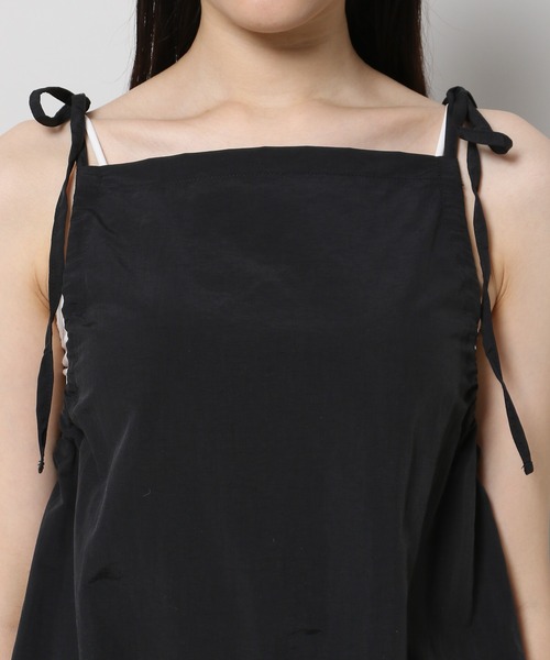 3.3 Field Trip （3.3フィールドトリップ）の「3.3 Field Trip／シャーリングロングワンピース（ワンピース・レディース・ネイビー/ブラック・FREE）」の16枚目の写真