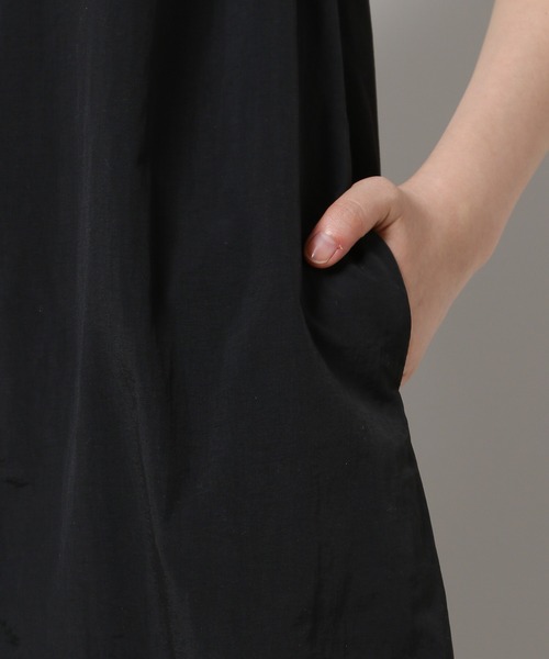 3.3 Field Trip （3.3フィールドトリップ）の「3.3 Field Trip／シャーリングロングワンピース（ワンピース・レディース・ネイビー/ブラック・FREE）」の19枚目の写真