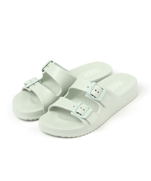 igor（イゴール）の「【IGOR】フラットサンダル（サンダル・レディース・グリーン/ブラック/オレンジ・MEDIUM/SMALL）」の5枚目の写真