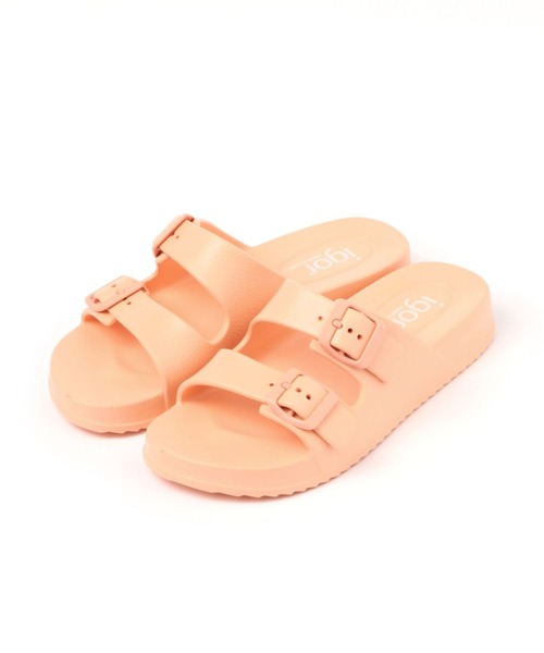 igor（イゴール）の「【IGOR】フラットサンダル（サンダル・レディース・グリーン/ブラック/オレンジ・MEDIUM/SMALL）」の4枚目の写真