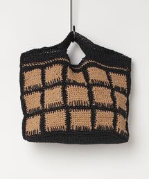 Swaraj/スワラージ】メッシュレザーTOTE(手編み)SHEEPレザー（トート