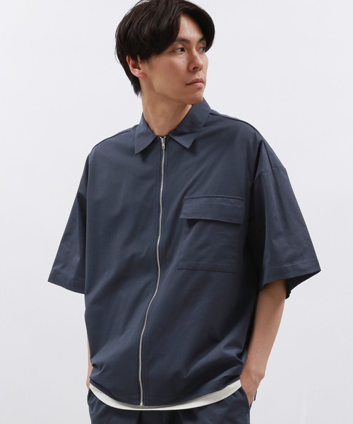 LAKOLE（ラコレ）の「吸水速乾ドットドライ4WAYシャツ / 129929（シャツ/ブラウス・メンズ・ブラック/セージグリーン/ブルー・MEDIUM/LARGE/X-LARGE）」の19枚目の写真