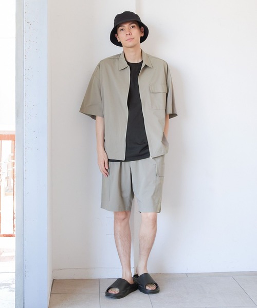 LAKOLE（ラコレ）の「吸水速乾ドットドライ4WAYシャツ / 129929（シャツ/ブラウス・メンズ・ブラック/セージグリーン/ブルー・MEDIUM/LARGE/X-LARGE）」の6枚目の写真