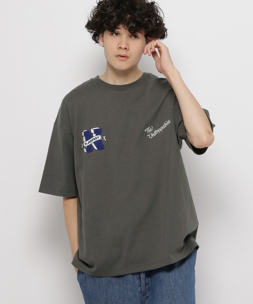 niko and...(ニコアンド)の「サガラワッペンTシャツ(Tシャツ/カットソー・メンズ・チャコール/グリーン/オフホワイト・MEDIUM/LARGE)」の20枚目の写真