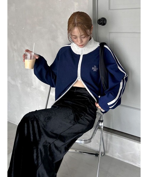 ungrid WEB限定】ラインニットカーデ Ungrid（アングリッド）の「【WEB限定】ラインニットカーデ