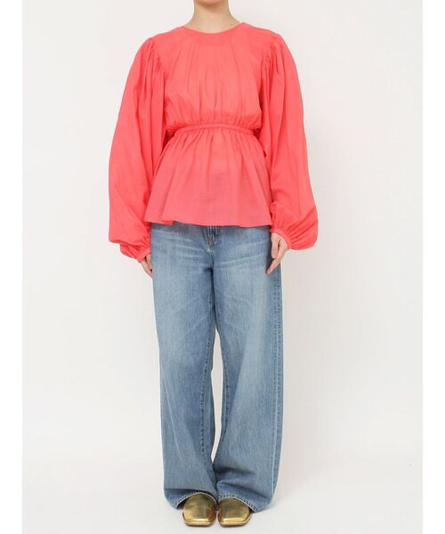 Ungrid（アングリッド）の「バックオープンボリュームブラウス（シャツ/ブラウス・レディース・オフホワイト/レッド/ブラック・FREE）」の7枚目の写真