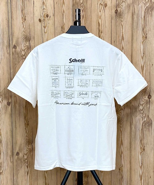 ARCHIVE STAMPS 半袖Tシャツ（Tシャツ/カットソー）｜schott（ショット）