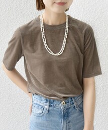 SHIPS | 〈手洗い可能〉シアー ショートスリーブ プルオーバー(Tシャツ/カットソー)