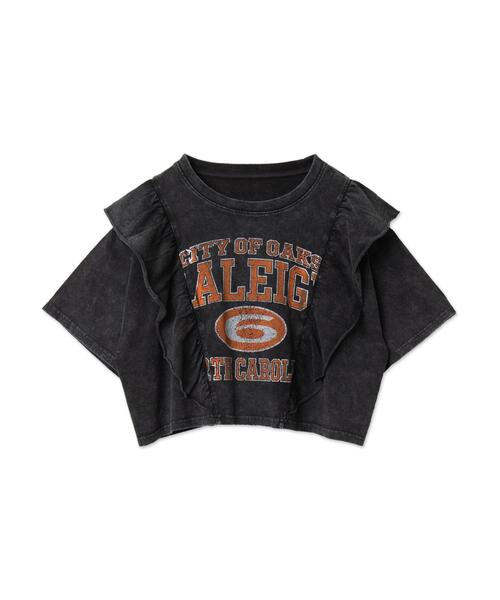 日本未入荷 CHUU★ヴィンテージウォッシュロゴTシャツ セール】WEGO/ヴィンテージウォッシュデザインT（Tシャツ