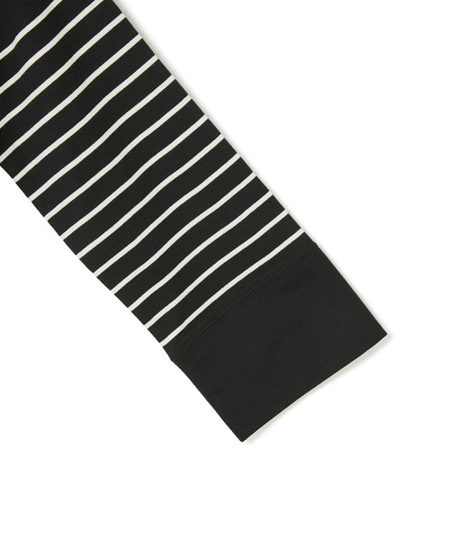 【美品】アダム エ ロペ　バスクボーダージップディテールロンT カットソー ADAM ET ROPÉ FEMME(アダム エ ロペ ファム) / 【WEB限定