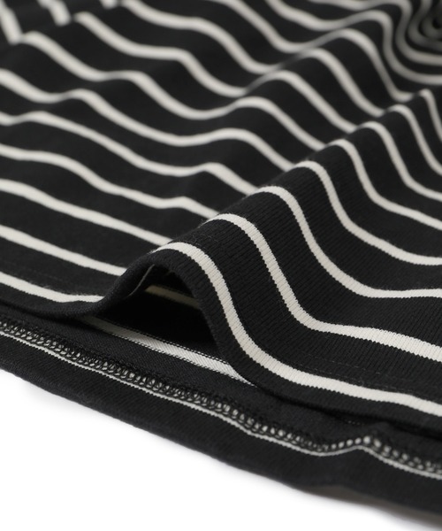 ADAM ET ROPE'(アダムエロペ)の「【WEB限定・洗える】バスクボーダージップディテールロンT(Tシャツ/カットソー・レディース・ブラック系その他/オフホワイト/ベージュ系その他・FREE)」の16枚目の写真