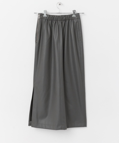 URBAN RESEARCH ROSSO WOMEN(アーバンリサーチ ロッソ)の「フェイクレザースカート(スカート・レディース・グレー/ブラウン・38/36)」の7枚目の写真