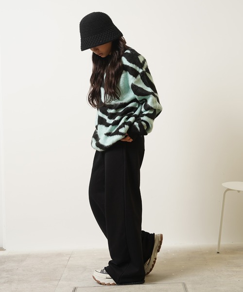 セール】【Laufer】セミフレア カットオフ スウェットパンツ