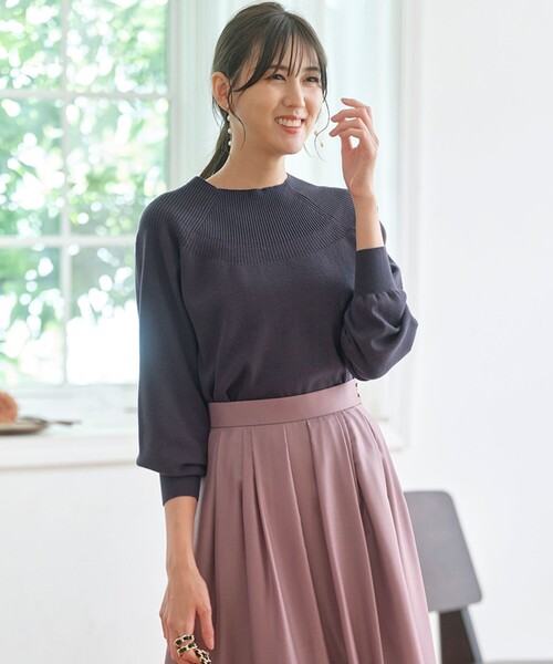 【セール】【洗える】ショート丈 プルオーバー（ニット/セーター）｜any SiS（エニィスィス）