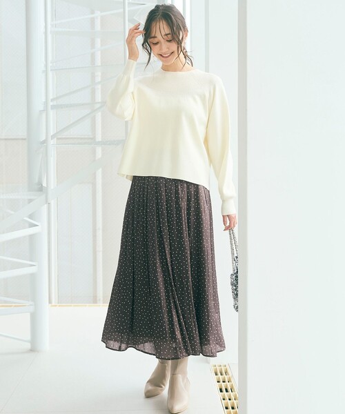 ANY SIS（エニィスィス）の「【洗える】ショート丈 プルオーバー（ニット/セーター・レディース・スカイブルー系/グレー系/アイボリー系・4）」の15枚目の写真