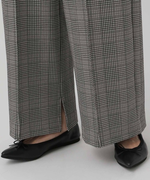 Elura（エルーラ）の「＜レギュラー／低身長サイズ＞サマ見えチェックワイドパンツ/136583（その他パンツ・レディース・ブラック系その他・MEDIUM/LARGE/FREE(S)）」の19枚目の写真