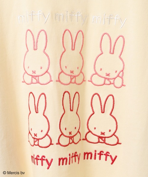 Miffy（ ミッフィー）の「Miffy/フロント刺繍ロンT（Tシャツ/カットソー・レディース・ライトベージュ・FREE）」の6枚目の写真
